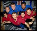 The crew of Columbia, from a NASA photo recovered from unprocessed film found in the wreckage.