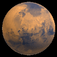 Mars image courtesy of NASA.