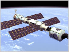 ISS simulated image courtesy of NASA.