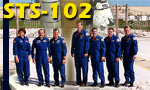 NASA photo of the STS-102 crew.