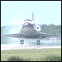 Space Shuttle Discovery lands in Florida. NASA image.