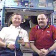 Expedition Three Commander Frank Culbertson (left) and Expedition Two Commander Yury Usachev (right). Image courtesy of NASA JSC.