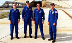 Four of the STS-105 crew. NASA photo 