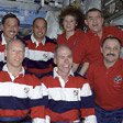 NASA photo of the STS-105 and Expedition Two crews.