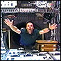 STS-107 Payload Specialist Ilan Ramon makes like Superman in this NASA image.