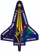 NASA image of STS-107 crew patch.