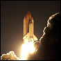 Columbia lifts off on mission STS-109. Image courtesy of NASA.