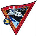 The Hubble Team's patch for Servicing Mission 3B. NASA image.