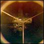 The ISS as seen from the orbiter's docking mechanism. NASA image.