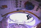 One more from the airlock. The open hatch is visible at bottom. NASA TV capture.
