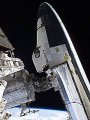 Space Shuttle Discovery docked to the International Space Station. NASA PHOTO NO: S114-E-6469
