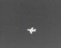 The infrared camera tracks NASA's Gulfstream jet, scouting weather conditions over Edwards AFB. NASA TV image captured by NewsFromSpace.