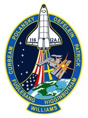 NASA image of the STS-116 mission patch.