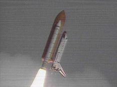 Space Shuttle Atlantis launches from Kennedy Space Center, Fla., at 7:46 a.m. CDT Sept. 8 to begin STS-106. Atlantis and its five astronauts and two cosmonauts will prepare the International Space Station for the arrival of its first permanent crew.