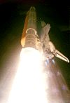 photo of Endeavour at liftoff