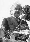 Albert Einstein at CalTech, 1931. Photo courtesy of the California Institute of Technology.